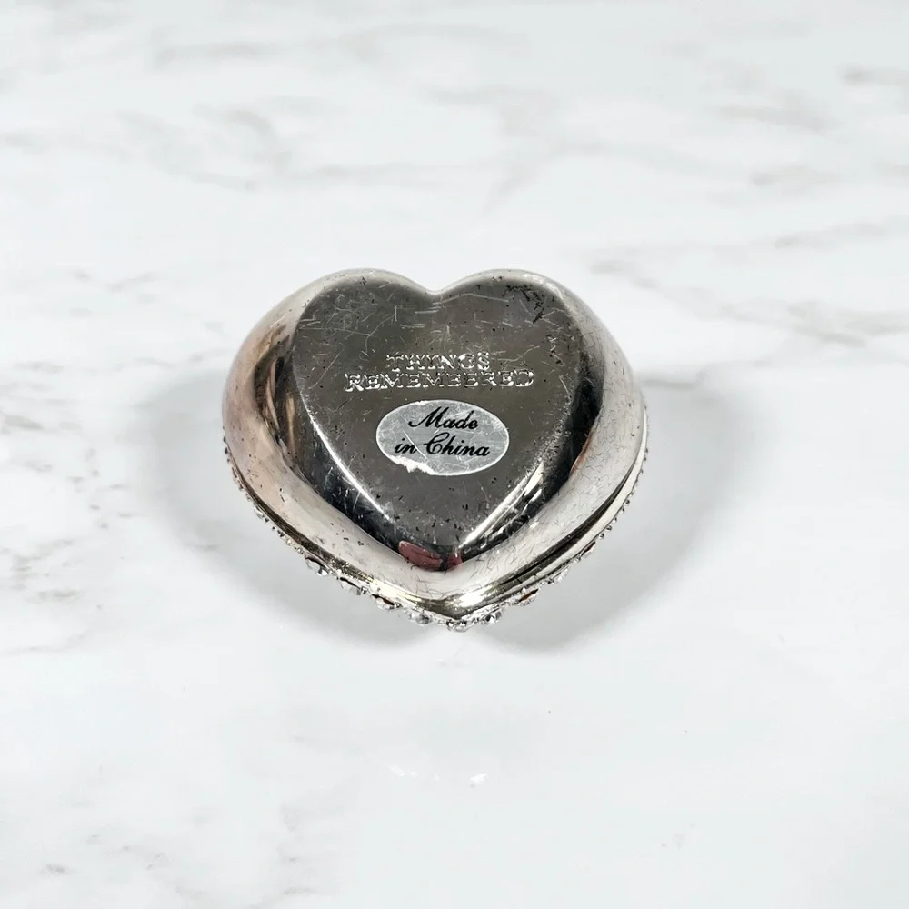 Heart-Shaped Rhinestone Trinket Box - Picture 6 of 10